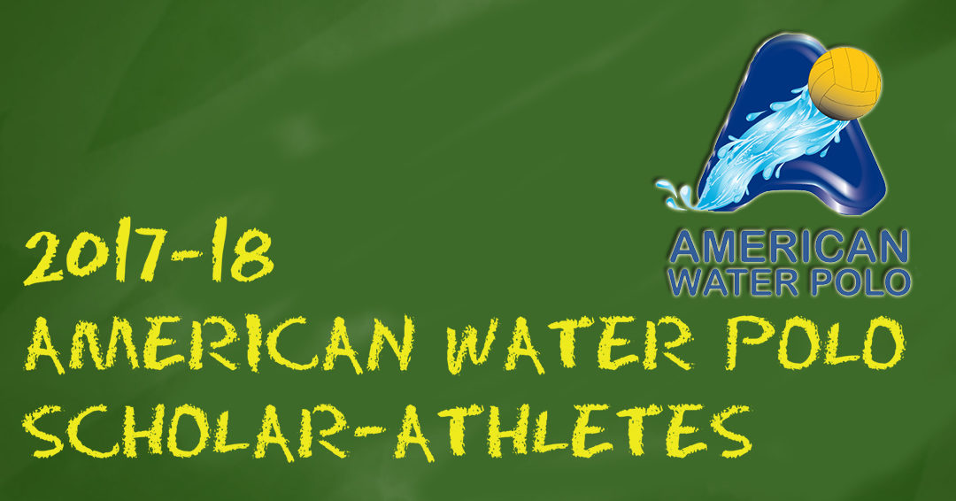 382 Recognized with 2017-18 American Water Polo Scholar-Athlete Award
