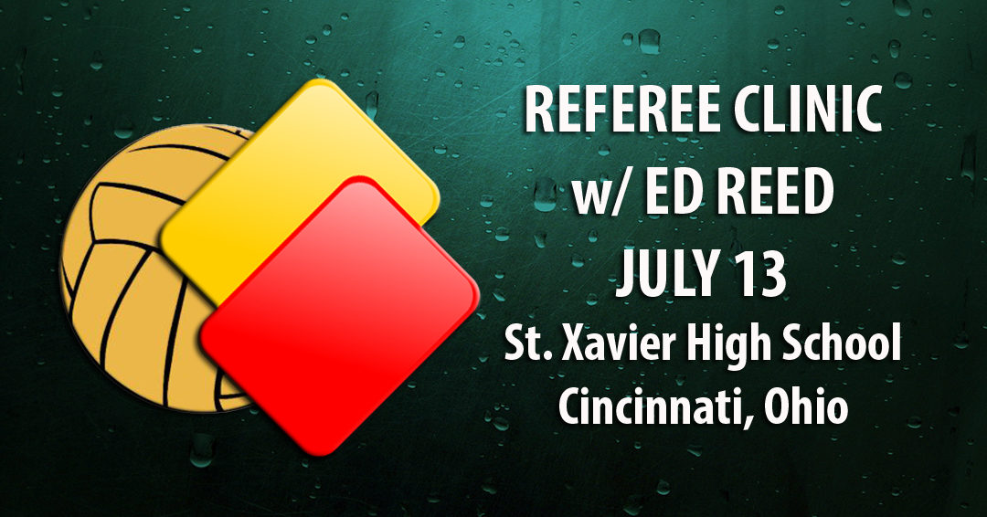 Collegiate Water Polo Association Coordinator of Officials Ed Reed to Host Referee Clinic on July 13 in Cincinnati